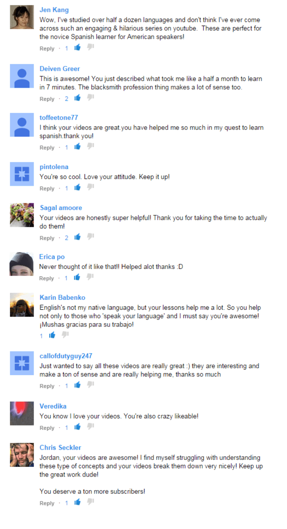 testimonials